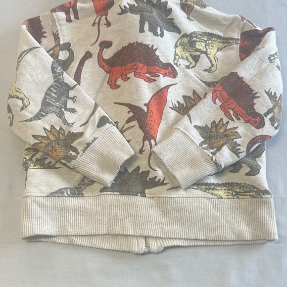 Old Navy Kids Dinosaur Print Hoodie - Red, Brown, Black - Picture 4 of 4